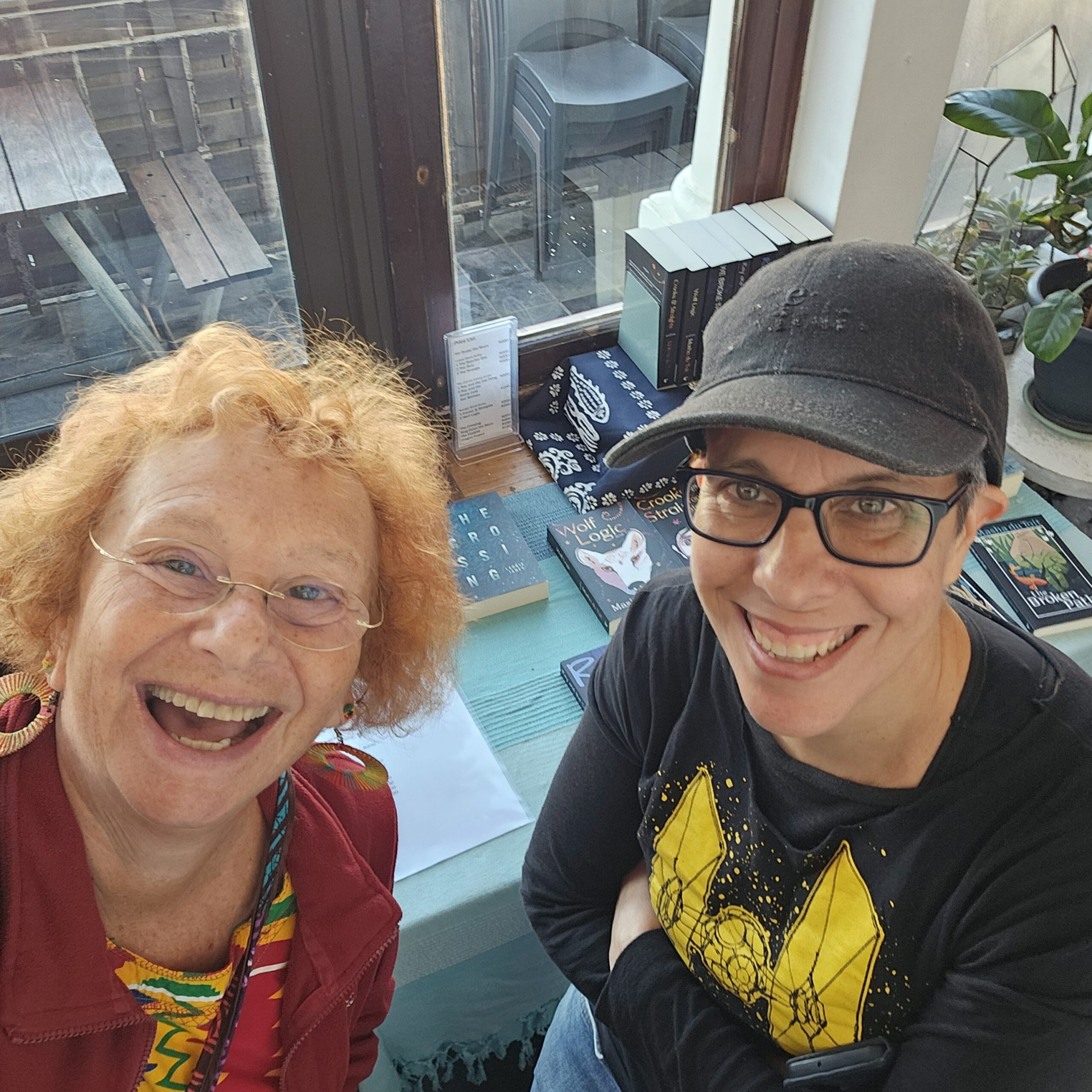 Me with Masha duToit, Fantasy Author, Cape Town
